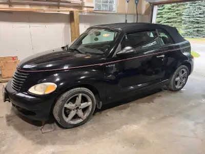 2005 Chrysler Pt cruiser GT convertible. 2.4 litre turbo, 5 speed manual transmission , 115000 kms....