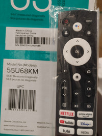 Remote for Hisense 55u68km TV google remote.