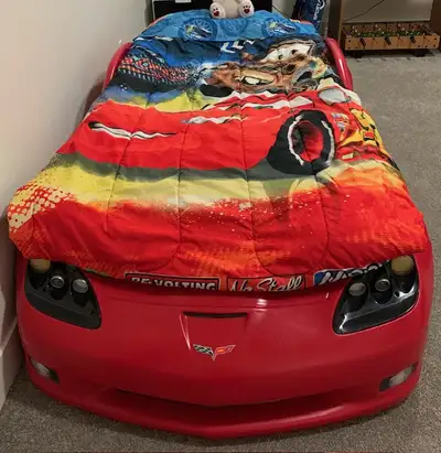 "Step 2" Corvette Toddler to Twin-Sized Red Bed, View more