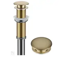 KRAUS Brushed Gold Bathroom Sink Pop-Up Drain 8 5/8” PU-10G