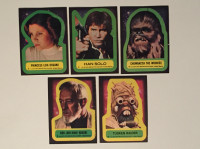 1977 Topps Stickers - 5 Star Wars Vintage Cards