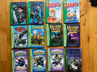 LIVRE ENFANT BIBLIOTHÈQUE VERTE (5$ ch/50$ le lot de 12 livres), View more