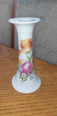 Gorgeous vintage  8" tall Made in GDR candle holder
