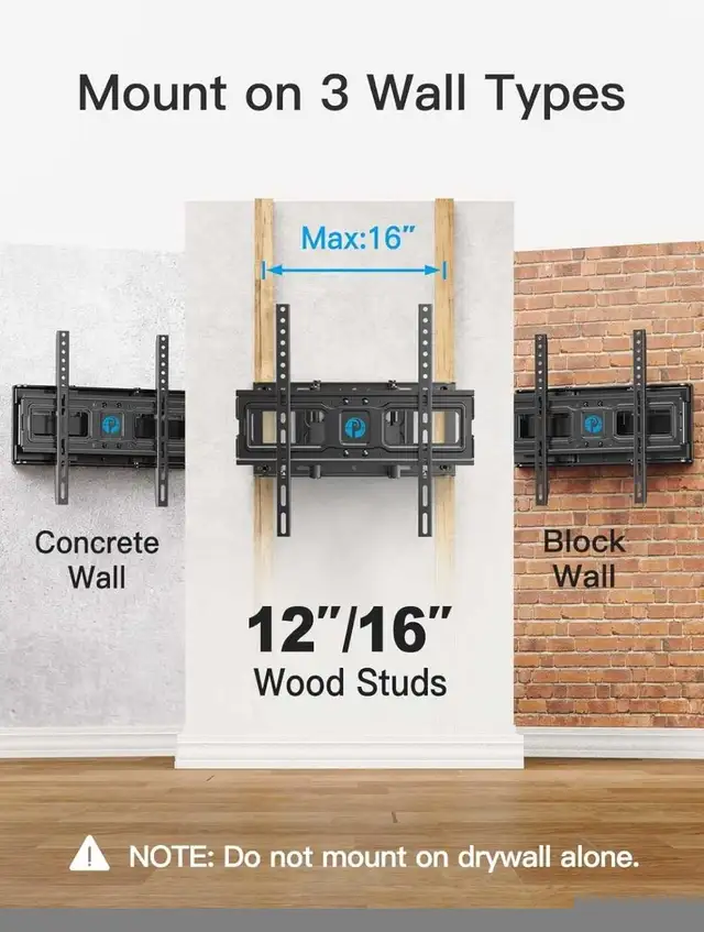 Full Motion TV Wall Mount for 26-65” TVs | Tilts & Swivels in Video & TV Accessories in City of Toronto - Image 7