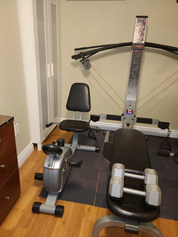 WEIDER Crossbow Home Gym with 2x30 lbs Weights Cardio Bike Exercise Equipment City of Toronto Kijiji Classifieds
