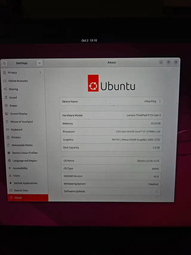 Lenovo ThinkPad P15v Gen 3