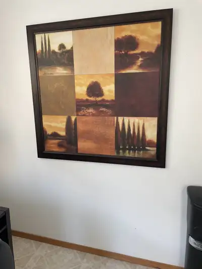 wood framed print, View more