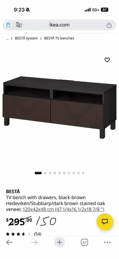 Ikea BESTA TV cabinet, View more