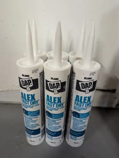 6 DAP Alex Fast Dry 300-ml White Silicone Acrylic Latex Caulk, View more
