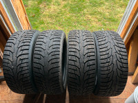 Hankook winter tires 215/50/17 studded.