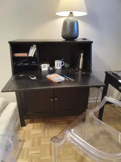 Bureau secrétaire avec rangement IKEA Hemnes, View more