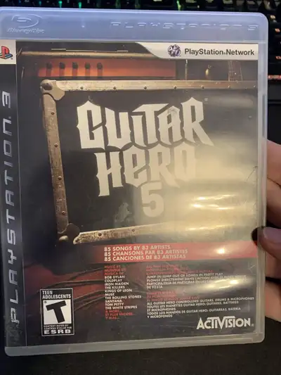 Guitar hero 5 ps3