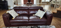 Premium mobila leather sofa set with recliner
