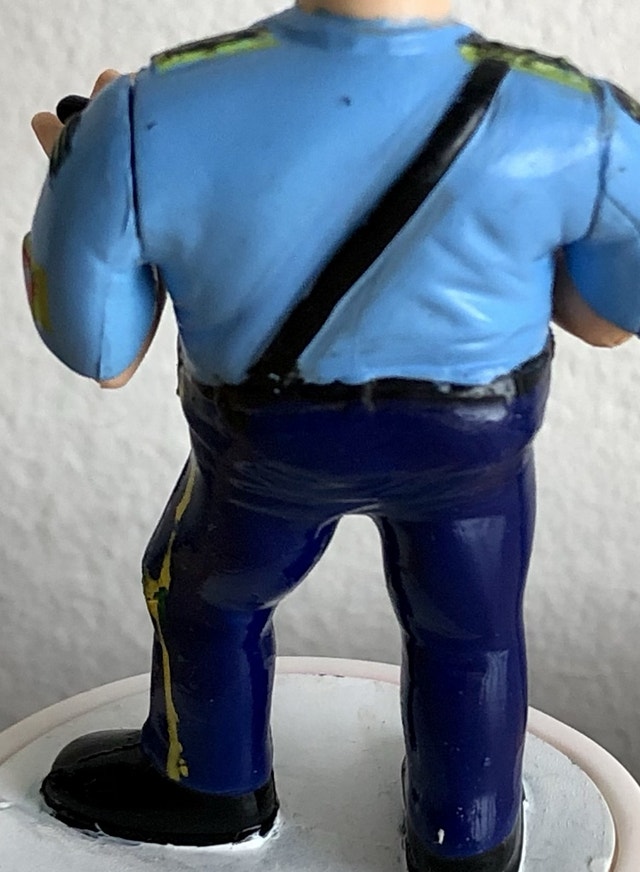 Rare Vintage 1990 WWF WWE Big Boss Man Collectible Rubber Stamp Arts