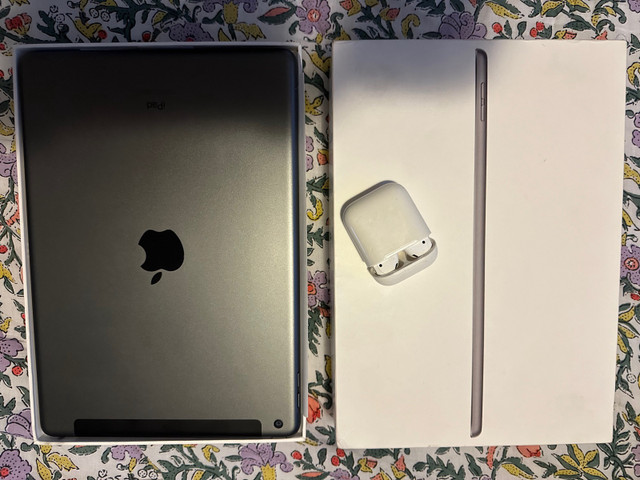 iPad 10.2” LTE 9th Gen w/Apple Care+ & Air Pods 2 Headphones in iPads & Tablets in Kingston