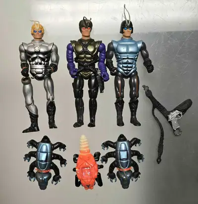 Vintage 1984 Sectaurs Warriors of Symbion Action Figure Coleco lot 6 figures + Accessories Commander...
