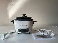 Black+Decker Personal Size Rice Cooker, 3 Cup (1.5 Cup Uncooked)