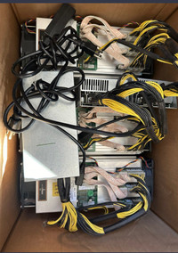 3 bitcoin miners and power supply 