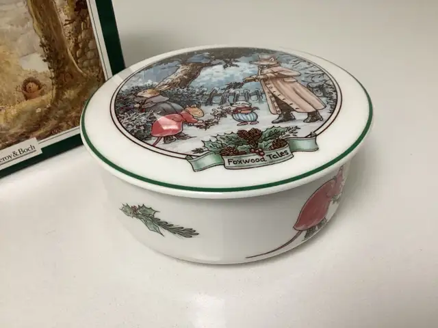 Villeroy & Boch winter themed mugs, plates, trinket/candy boxes in Kitchen & Dining Wares in Mississauga / Peel Region - Image 3