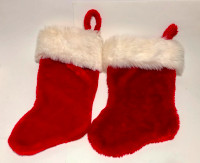 Christmas Stocking - Classic Red & White Faux Fur
