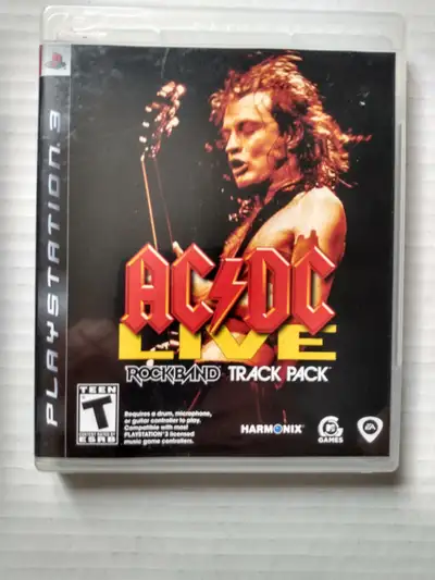 AC/DC LIVE ROCKBAND TRACK PACK PS3 AC DC ROCK BAND GAME MINT, View more