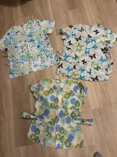 nursing scrub tops sizeXS 4$ each or 10$ for all, View more