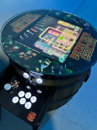 Donkey Kong Country Themed Authentic Whisky Barrel Arcade 