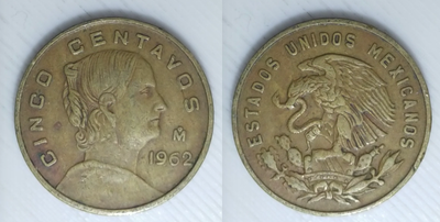 1962 - 5 centavos - Mexique, View more