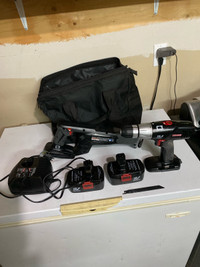 Portable drill and recip saw set