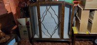 Vintage slim curio cabinet for large items