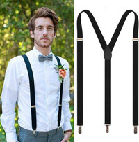 NEW Black Suspenders 