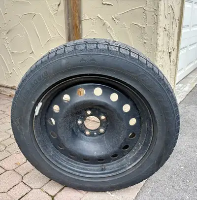 I am selling a set of used winter tires mounted on steel rims, size 225/60R18. These tires have seen...