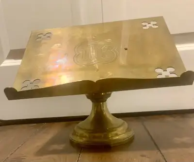‘Diadem’ England Vintage Brass Church Missal Stand Table Lectern, View more