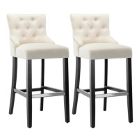 New- 2 French White Bar Chairs
