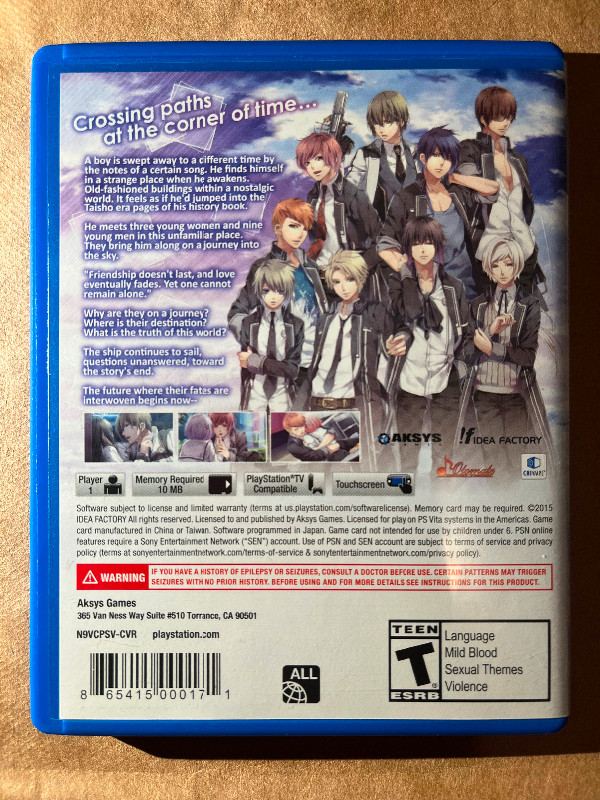 Jeu Norn 9 Var Commons PS Vita Game dans Sony PSP, Vita  à Ville de Montréal - Image 2