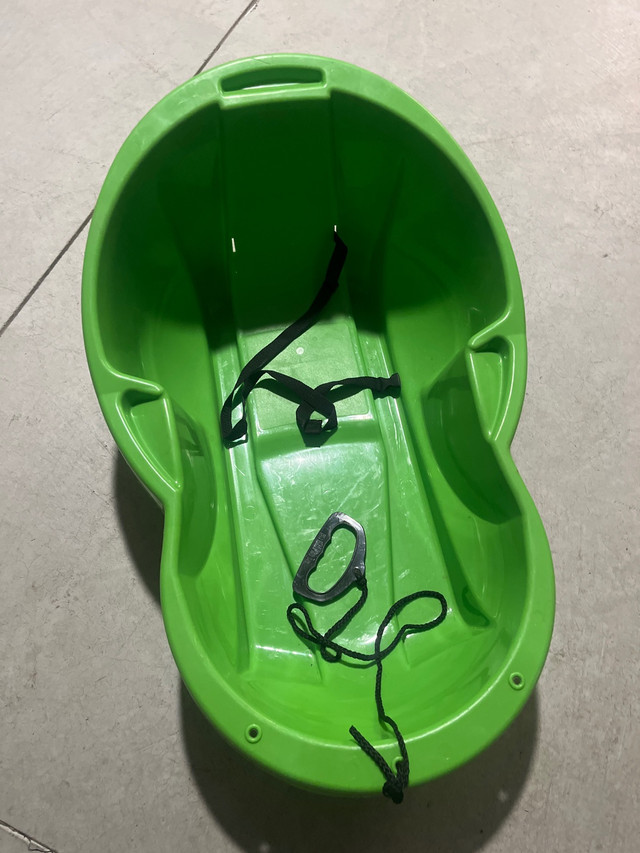 Sleigh Sled - Baby Toddler Kids Green - Made in Canada in Toys in St. Catharines