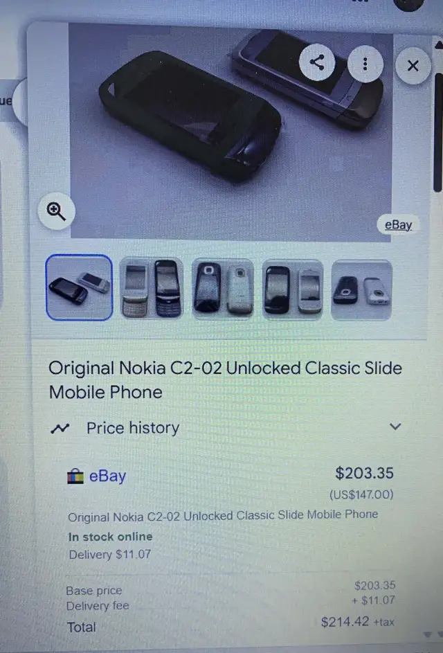 Nokia C2-02 Touch and Type  2G GSM 2MP Bluetooth Slide Phone in Cell Phones in City of Toronto - Image 11