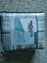 New Brooklyn Look 100% cotton King size 6 ps sheets set for sale