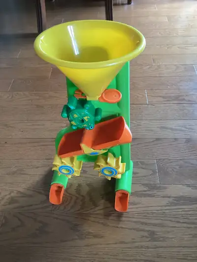 First 2 photos, the water toy is made by Gowi. The next 2 photos are a Step 2 toy. The last photo is...