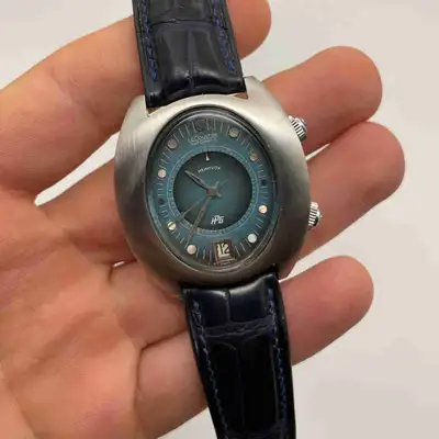 Jaeger-LeCoultre 1970s Memovox "Egg" Ref.3072-916 Alarm Watch [JLC Signed Strap] PLEASE SEE PICTURES...