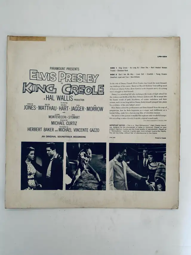 Elvis Presley - King Creole (Soundtrack ) (Vinyl LP) in CDs, DVDs & Blu-ray in Mississauga / Peel Region - Image 3