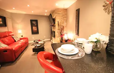 One bedroom furnished ground level apt. Downtown