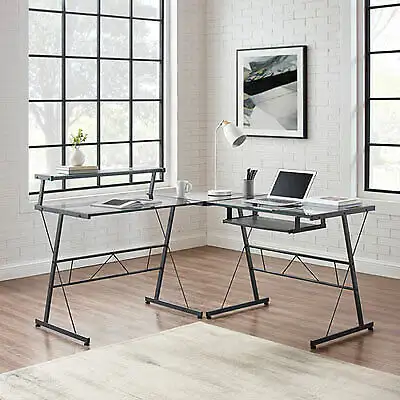 Linon Home Decor Mila L-Shaped 59-in Desk -NEW IN BOX, View more