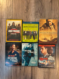 Mixed Action Movie DVD and BluRay Lot