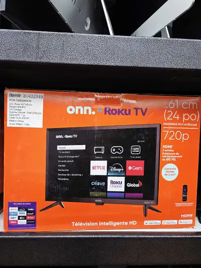 Téléviseur Roku HD 24 po Onn., View more