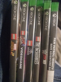 6 Xbox one games 45$ or best offer