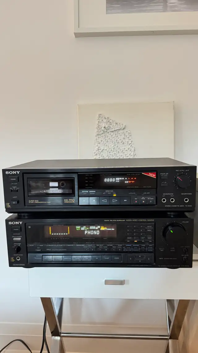 Sony  STR-AV920 Receiver & TC-RX55 Cassette  in Stereo Systems & Home Theatre in City of Toronto - Image 2
