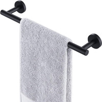 16" Matte Black towel holder, Towel Bar, Towel Rod (Z)
