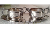 Viking Plate Tea/coffee Set Silver plated Bronze canada