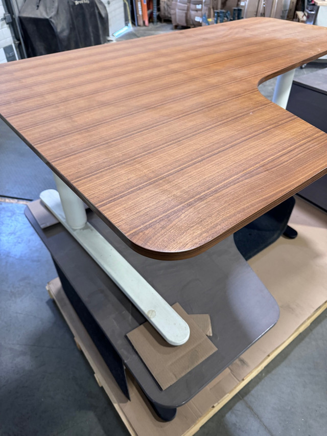 IKEA bekant walnut desk, sit/stand electric in Desks in St. Albert